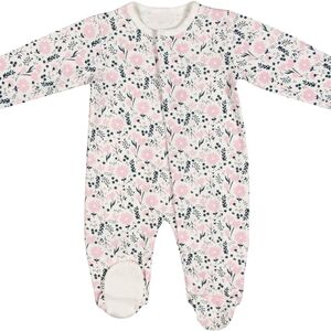 Magnetic Me Pink and White Floral Footie